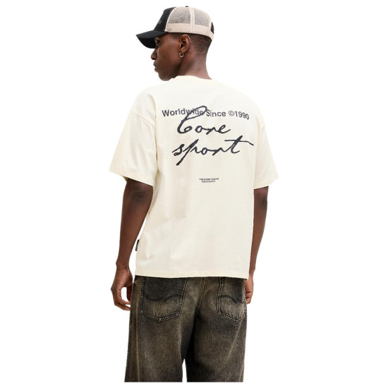 Jack & Jones Ανδρική κοντομάνικη μπλούζα Dust Script Back Crew Neck T-Shirt